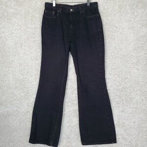 Levi's 515 Women Black Bootcut Jeans‎ Size 12P Made In USA Western Ranch